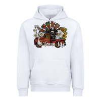 White farm life Urban Hoodie - SublimationCraftShop