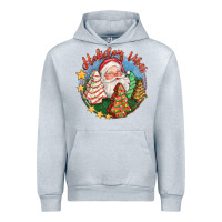 Heather Grey holiday vibes Urban Hoodie - FaDigitalArtStudio