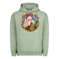 Pigment Oil Green holiday vibes Urban Hoodie - FaDigitalArtStudio