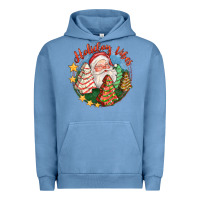 Pigment Pebble Blue holiday vibes Urban Hoodie - FaDigitalArtStudio