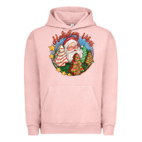 Pigment Salmon holiday vibes Urban Hoodie - FaDigitalArtStudio