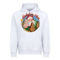 White holiday vibes Urban Hoodie - FaDigitalArtStudio