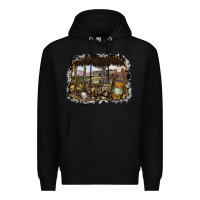 Black wild west Premium Hoodie - SublimationCraftShop