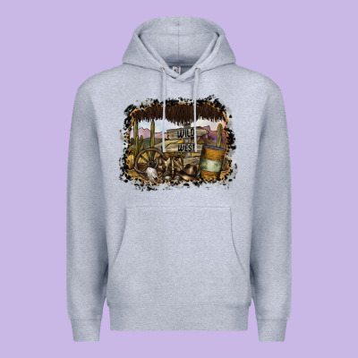 Wild West Premium Hoodie Designed By Sublimationcraftshop