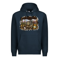 Navy wild west Premium Hoodie - SublimationCraftShop