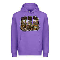Purple wild west Premium Hoodie - SublimationCraftShop