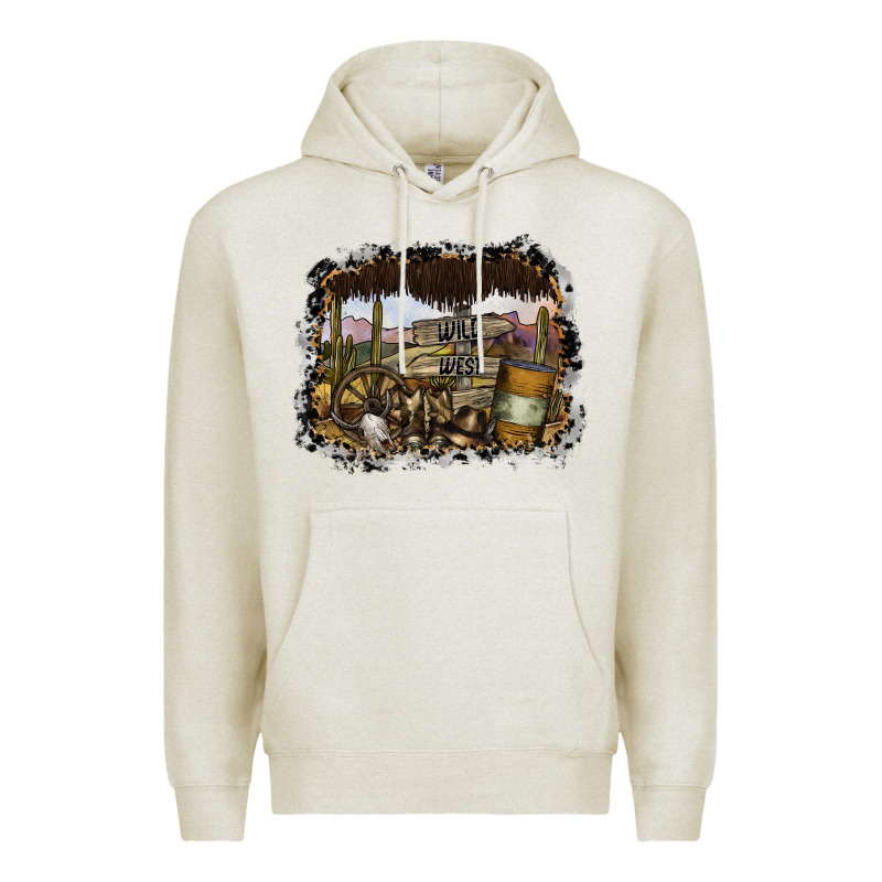 Wild West Premium Hoodie by SublimationCraftShop | Teevron