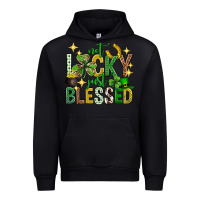 Black Not lucky just blessed st. patricks day Urban Hoodie - Neo Western