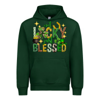 Forest Green Not lucky just blessed st. patricks day Urban Hoodie - Neo Western