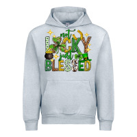 Heather Grey Not lucky just blessed st. patricks day Urban Hoodie - Neo Western