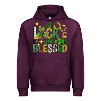 Mauve Wine Not lucky just blessed st. patricks day Urban Hoodie - Neo Western