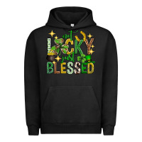 Pigment Black Not lucky just blessed st. patricks day Urban Hoodie - Neo Western