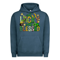 Pigment Midnight Navy Not lucky just blessed st. patricks day Urban Hoodie - Neo Western