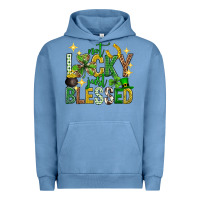 Pigment Pebble Blue Not lucky just blessed st. patricks day Urban Hoodie - Neo Western