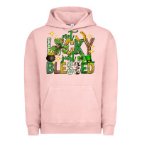 Pigment Salmon Not lucky just blessed st. patricks day Urban Hoodie - Neo Western