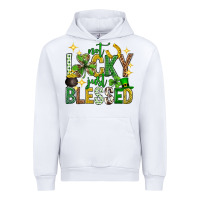 White Not lucky just blessed st. patricks day Urban Hoodie - Neo Western