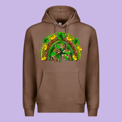 St. Patrick's Day Rainbow Premium Hoodie Designed By Neo Western