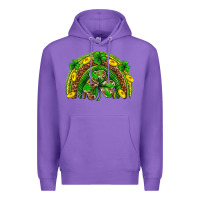 Purple St. Patrick's Day rainbow Premium Hoodie - Neo Western