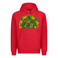 Red St. Patrick's Day rainbow Premium Hoodie - Neo Western