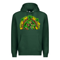 Sports Green St. Patrick's Day rainbow Premium Hoodie - Neo Western