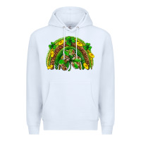 White St. Patrick's Day rainbow Premium Hoodie - Neo Western