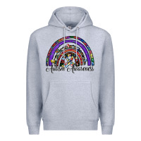 Heather Grey autism awareness Premium Hoodie - SublimationCraftShop