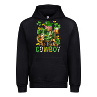 Black One lucky cowboy with st. patricks elf Urban Hoodie - Neo Western