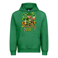 Emerald One lucky cowboy with st. patricks elf Urban Hoodie - Neo Western