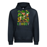 Navy One lucky cowboy with st. patricks elf Urban Hoodie - Neo Western