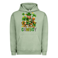 Pigment Oil Green One lucky cowboy with st. patricks elf Urban Hoodie - Neo Western