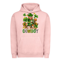 Pigment Salmon One lucky cowboy with st. patricks elf Urban Hoodie - Neo Western