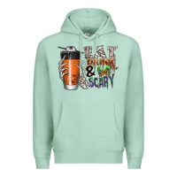 Seafoam Eat drink be scary Premium Hoodie - CowhideDigitalArt