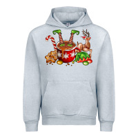 Heather Grey chocolate elf Urban Hoodie - FaDigitalArtStudio