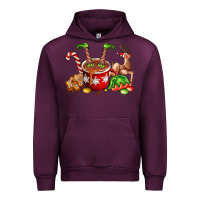 Mauve Wine chocolate elf Urban Hoodie - FaDigitalArtStudio