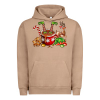 Pigment Burro chocolate elf Urban Hoodie - FaDigitalArtStudio