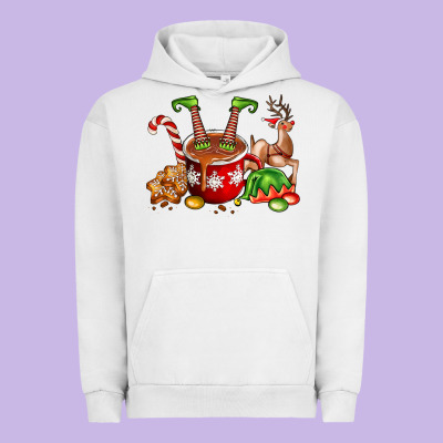 Chocolate Elf Urban Hoodie Designed By Fadigitalartstudio