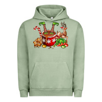 Pigment Oil Green chocolate elf Urban Hoodie - FaDigitalArtStudio