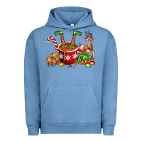 Pigment Pebble Blue chocolate elf Urban Hoodie - FaDigitalArtStudio