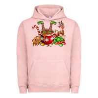 Pigment Salmon chocolate elf Urban Hoodie - FaDigitalArtStudio
