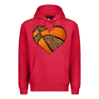 Cardinal basketball heart Premium Hoodie - HRA Design Shop