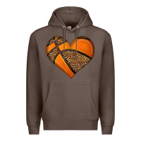 Coffee basketball heart Premium Hoodie - HRA Design Shop