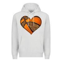 Dove Grey basketball heart Premium Hoodie - HRA Design Shop