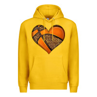 Lemon basketball heart Premium Hoodie - HRA Design Shop
