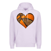 Lilac basketball heart Premium Hoodie - HRA Design Shop