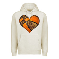 Oatmeal Heather basketball heart Premium Hoodie - HRA Design Shop