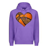 Purple basketball heart Premium Hoodie - HRA Design Shop
