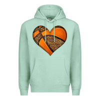 Seafoam basketball heart Premium Hoodie - HRA Design Shop