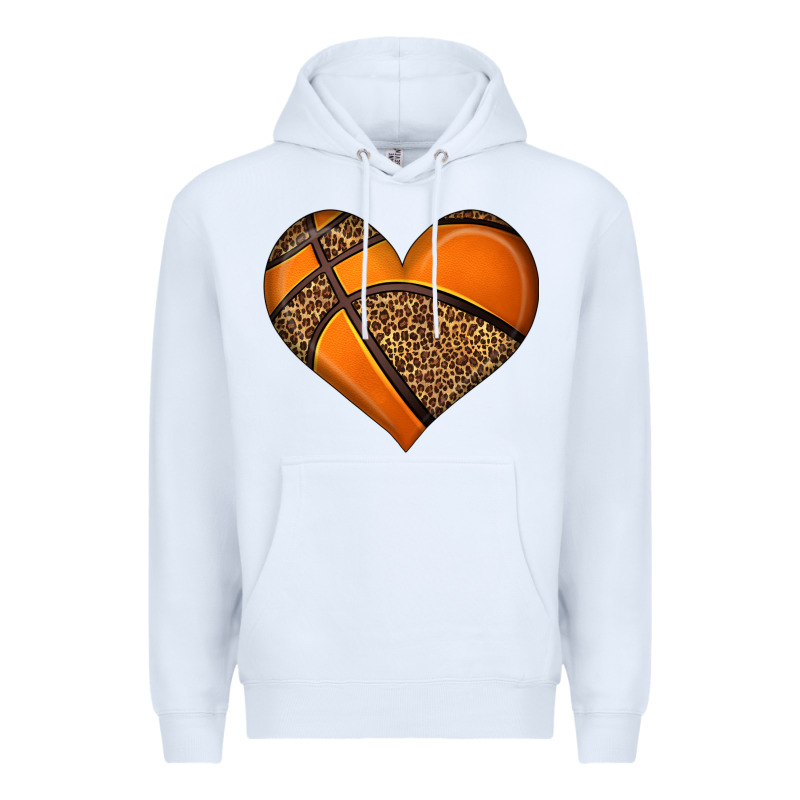 Basketball Heart Premium Hoodie by HRA Design Shop | Teevron