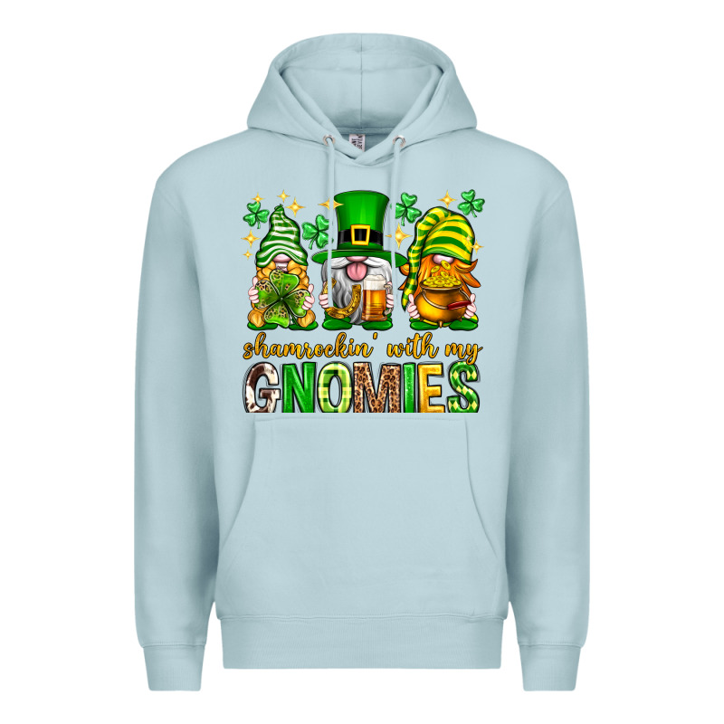 St. Patrick's Day Shamrockin' With My Gnomies Premium Hoodie by Neo Western | Teevron