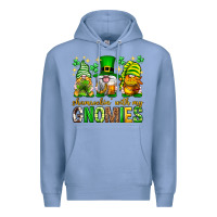 Colony Blue St. Patrick's Day shamrockin' with my gnomies Premium Hoodie - Neo Western